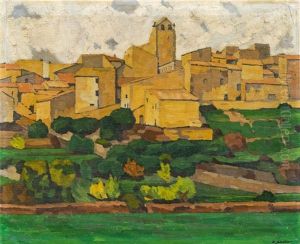 Italienische Stadt by Heinrich Schroeder