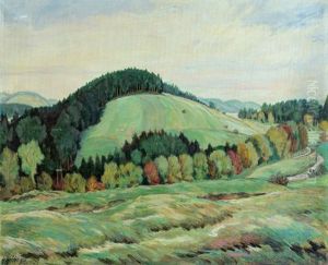 Hugelige Landschaft by Heinrich Schroeder