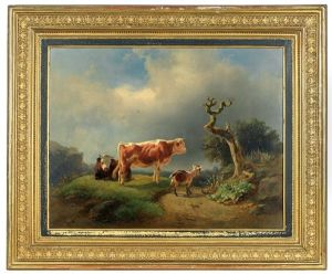 Landschaft Mit Knorrigem Baum by Anton Schroedl