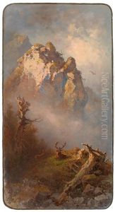 Evening Light In The High Mountains by Anton Schroedl