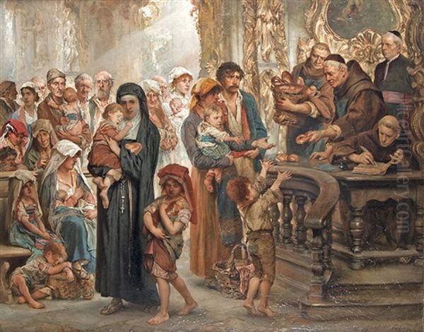 Sharing Bread In The Church - view 1