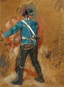 Studie Eines Soldaten (franzosisch) (study) by Norbert Schroedl