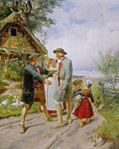 Disput Auf Der Landstase by Adolf Schroedter