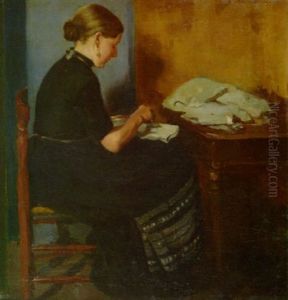 Frau Am Nahtisch (greta Schroeder?) Frau Am Nahtisch (greta Schroeder?)
