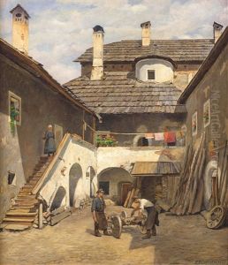 Wagnerei Im Innenhof Von Schlos Lodron, Gmund, Karnten Wagnerei Im Innenhof Von Schlos Lodron, Gmund, Karnten