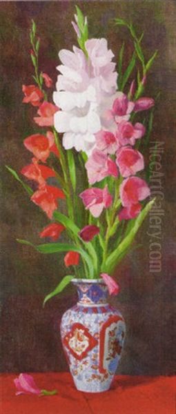 Gladiolus In An Imari Vase - view 1