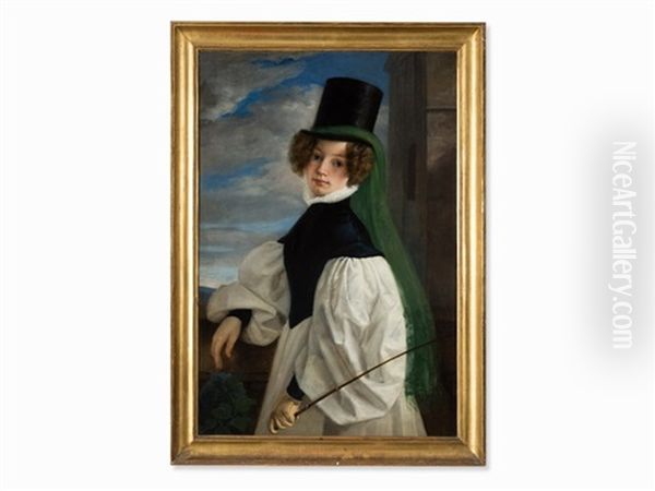 Lady In Riding Costumes - view 1