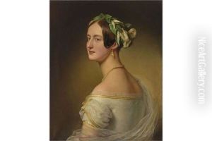 Bildnis Einer Jungen Dame by Franz Schrotzberg