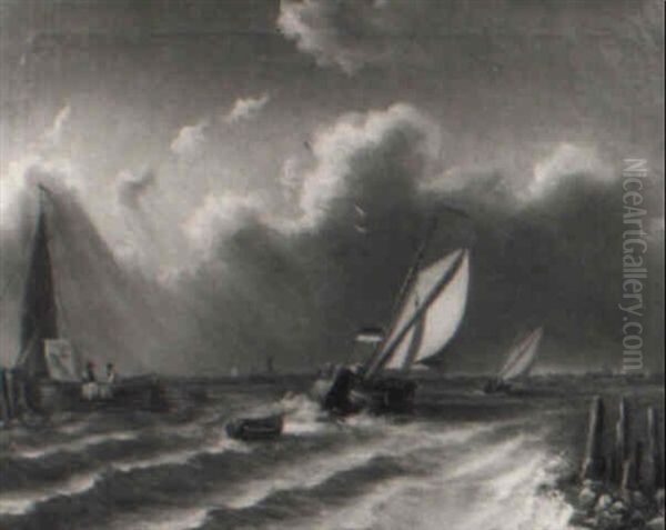 Segelboote Bei Aufziehendem Gewitter - view 1