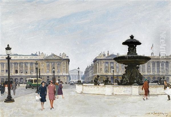 Place De La Concorde by Louis Marie de Schryver