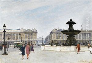 Place De La Concorde by Louis Marie de Schryver