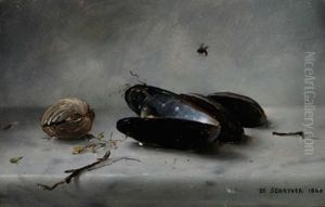Mussel Shells by Louis Marie de Schryver