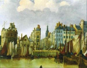 L'entree Du Port by Louis Marie de Schryver