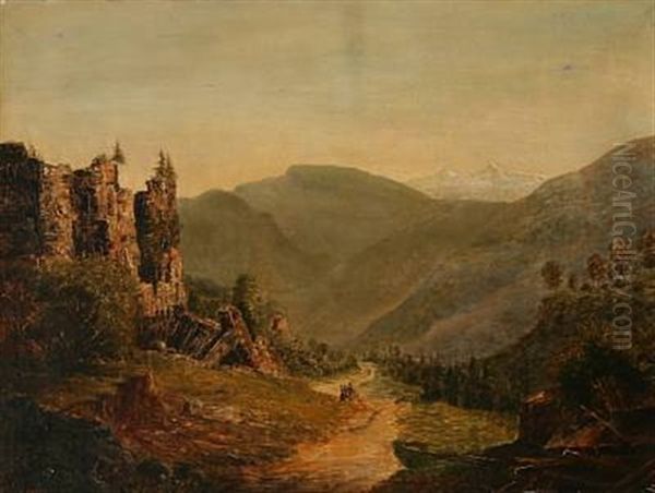 An Italian Summer Mountain Landscape - view 1