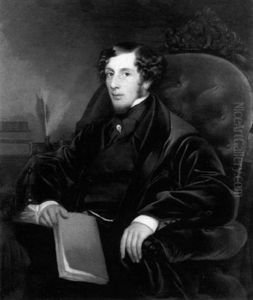 Portrait D'homme A Son Livre by Ferdinand Schubert