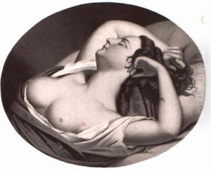 Ruhendes Madchen by Ferdinand Schubert