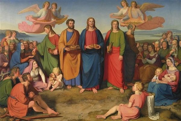 Die Speisung Der Funftausend Durch Christus - view 1