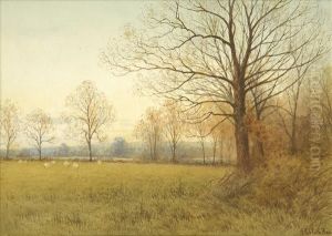 Autumnlandscapes A Pair by Alfred Ashdown Box