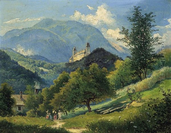Blick Auf Schlos Wartenstein Bei Gloggnitz - view 1