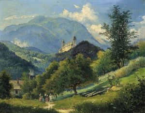 Blick Auf Schlos Wartenstein Bei Gloggnitz Blick Auf Schlos Wartenstein Bei Gloggnitz