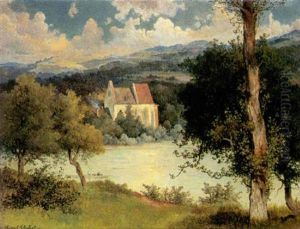 Partie An Der Donau, Ottenheim Ober Linz by Heinrich Carl Schubert