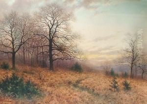 Autumn Landscape 'a Ashdown Box 07' (lower Left) by Alfred Ashdown Box