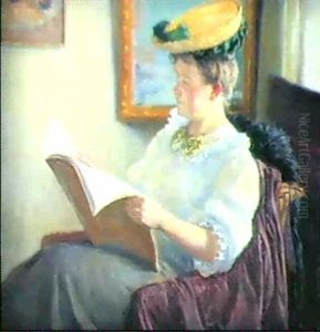 Lesendes Madchen by Hugo Schubert