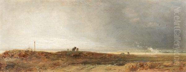 Gathering Clouds Over Coastal Landscape - view 1