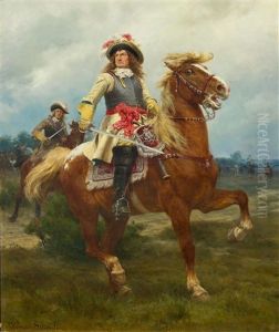Portrait, Probably Of The Elector Of Brandenburg by Werner Wilhelm Gustav Schuch