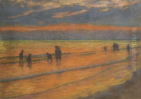 Coucher De Soleil Sur La Plage - view 1