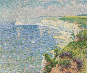 Une Vue Des Falaises A Etretat by Claude Emile Schuffenecker