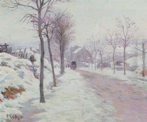 Route Animee En Hiver by Claude Emile Schuffenecker