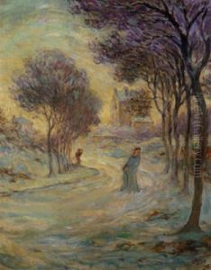 Paysage De Neige En Ile-de-france by Claude Emile Schuffenecker