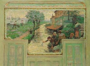La Lavoir Public by Claude Emile Schuffenecker