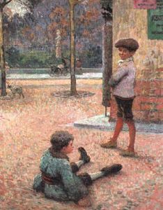Enfants Jouant Au Ballon by Claude Emile Schuffenecker