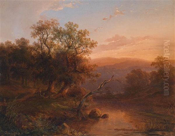 Landschaftsidylle Im Abendrot - view 1