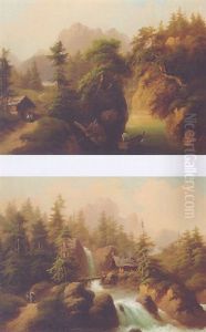 A Mountainous River Landscape A Mountainous River Landscape