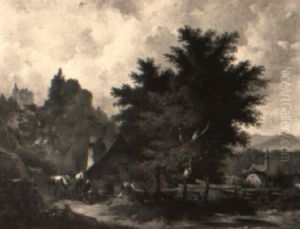 A Rustic Bavarian Scene by Dominik Schufried