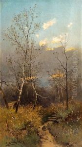 2 Bilder Landschaften by Hans Schuhly
