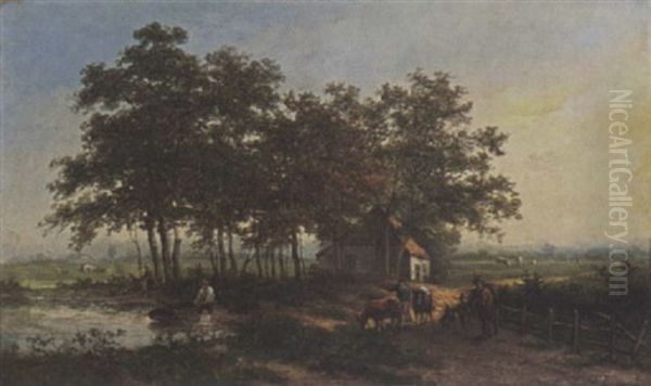 Travellers In A Summer Landscape - view 1