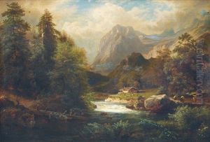 In The Alps by Arnold Schulten