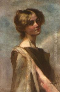Madchenportrat by Karl Schultheiss