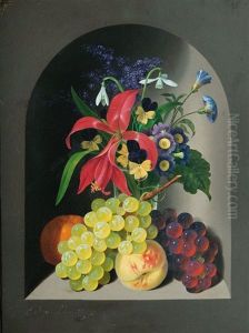 Stilleben Mit Blumen Und Fruchten Stilleben Mit Blumen Und Fruchten