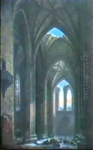 Inneres Einer Kirchenruine by Johann Karl Schultz