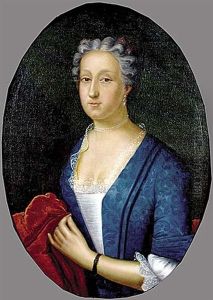 Portrait Of Miss Rebecca Steel, New Timber, Sussex, England by Johannes Christoffel Schultz