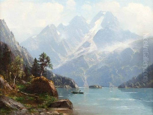 Alpine Landscape With A Lake - view 1