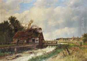 At The Watermill by Karl Schultze