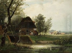 Die Kate Am Bach by Karl Schultze