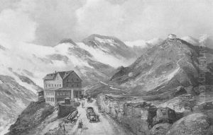 St. Gotthardpas In Der Schweiz by Karl Schultze
