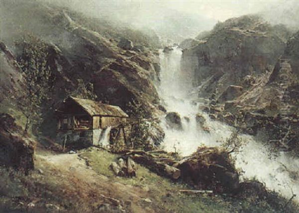Reichenbachfall In Der Schweiz - view 1